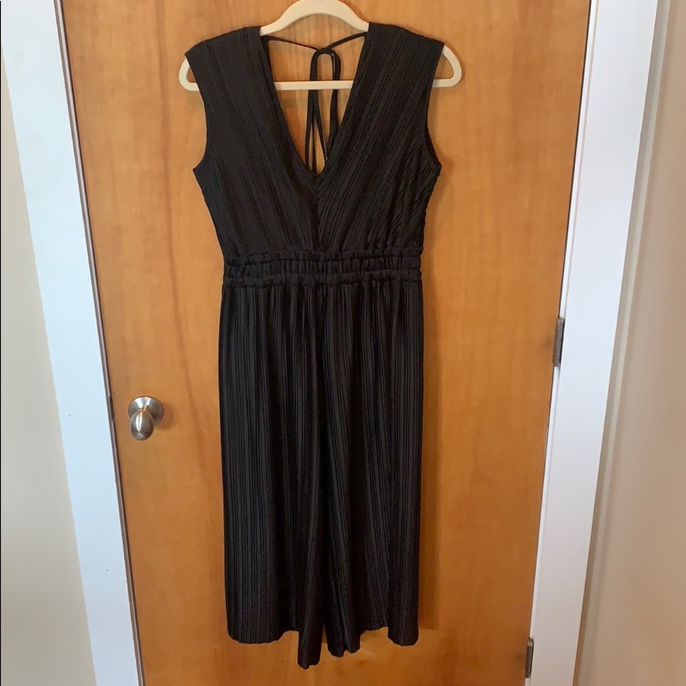 NWOT Black Midi Jumpsuit
